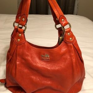 **SOLD**  Vintage deep orange Coach purse **SOLD**